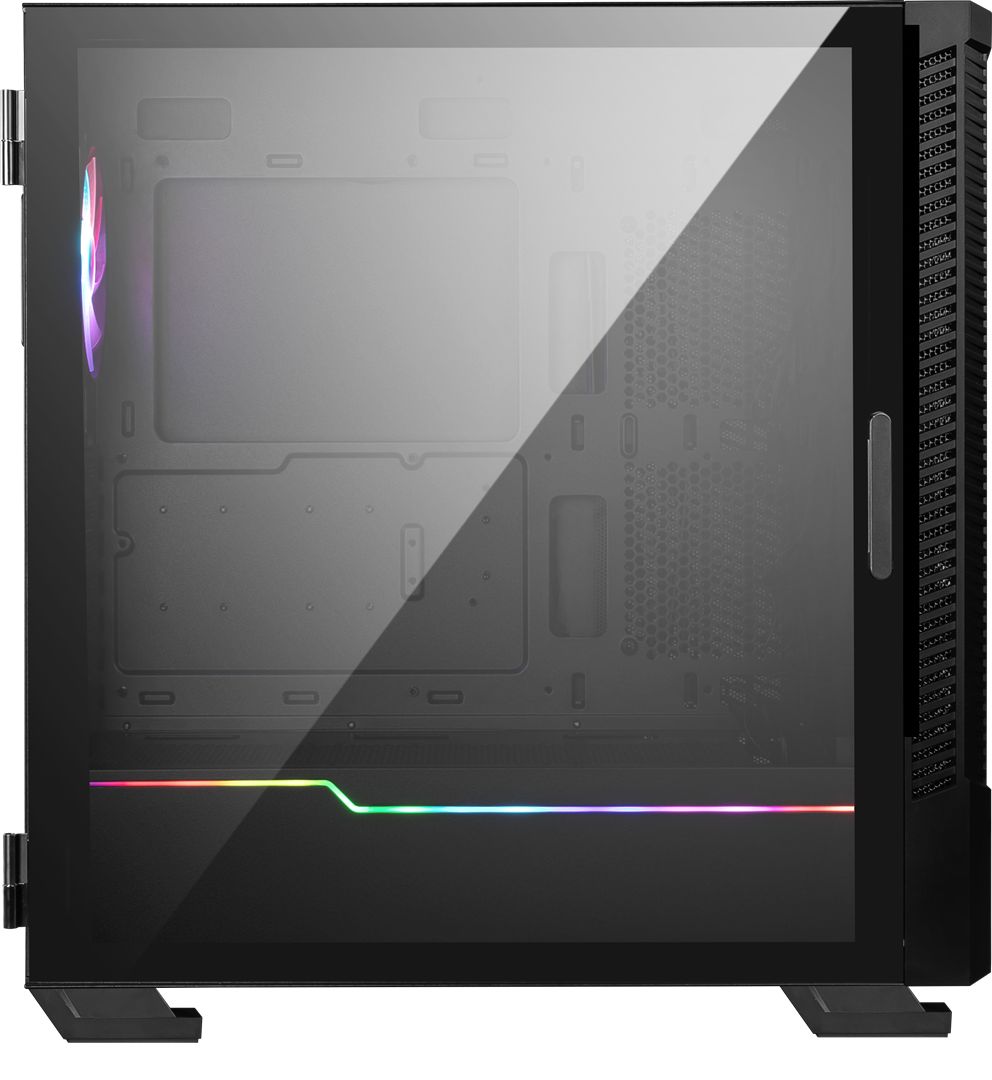 MSI MPG VELOX 100P AIRFLOW Mid Tower Gaming Computer Case 'Black  3x 120mm Fan + 1x 120mm ARGB Fan  ARGB light strip  USB Type-C  1x Tempered Glass  Center  E-ATX  ATX  mATX  mini-ITX'_5