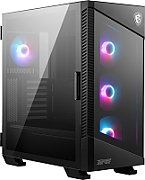 MSI MPG VELOX 100R Mid Tower Gaming Computer Case 'Black  4x 120mm ARGB Fans  1-6 ARGB Hub  ARGB light strip  USB Type-C  Tempered Glass  Center  E-ATX  ATX  mATX  mini-ITX'_4