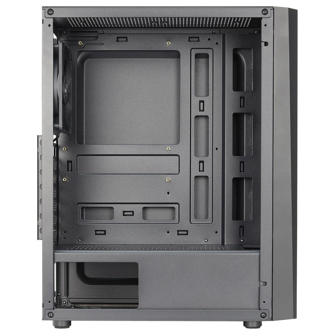 Aerocool DELTABKV1 ATX PC Case RGB Front Full Side Window 12cm Fan Black_4