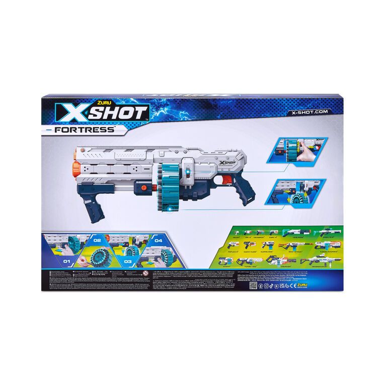 X-Shot Excel Fortress 40-Dart Capacity Barrel Foam Dart Blaster (48 Darts)_3