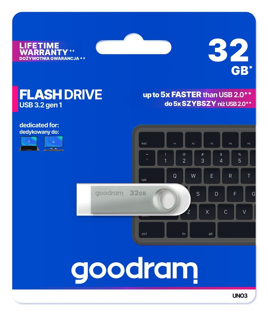 Goodram USB UNO3-0320S0R11 USB flash drive 32 GB USB Type-A 3.2 Gen 1 (3.1 Gen 1) Silver_3