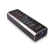 I/O HUB USB3 4PORT+3CHARGE/43371 LINDY_1