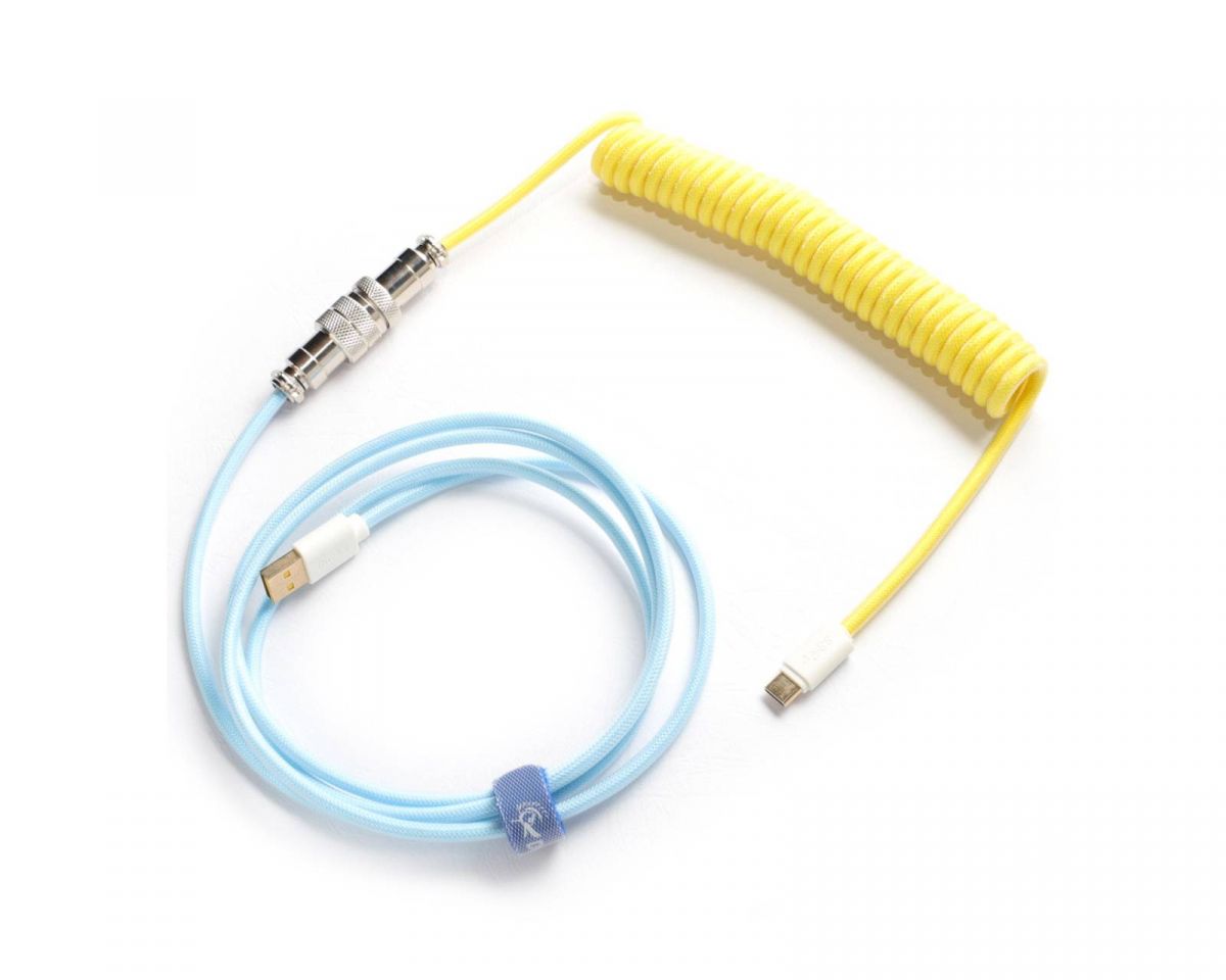 Ducky Premicord Cotton Candy Coiled Cable  USB Type-C to Type-A - 1.8m_2