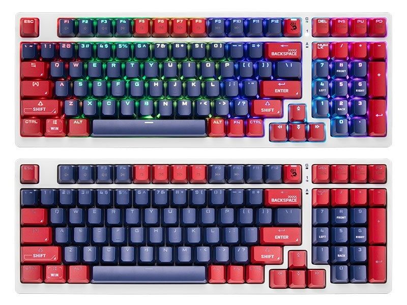 Mechanical keyboard A4TECH BLOODY S98 USB Sports Navy (BLMS Red Switches) A4TKLA47263_4