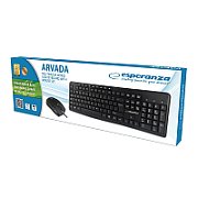 Esperanza EK137 set - USB keyboard + mouse Black_2