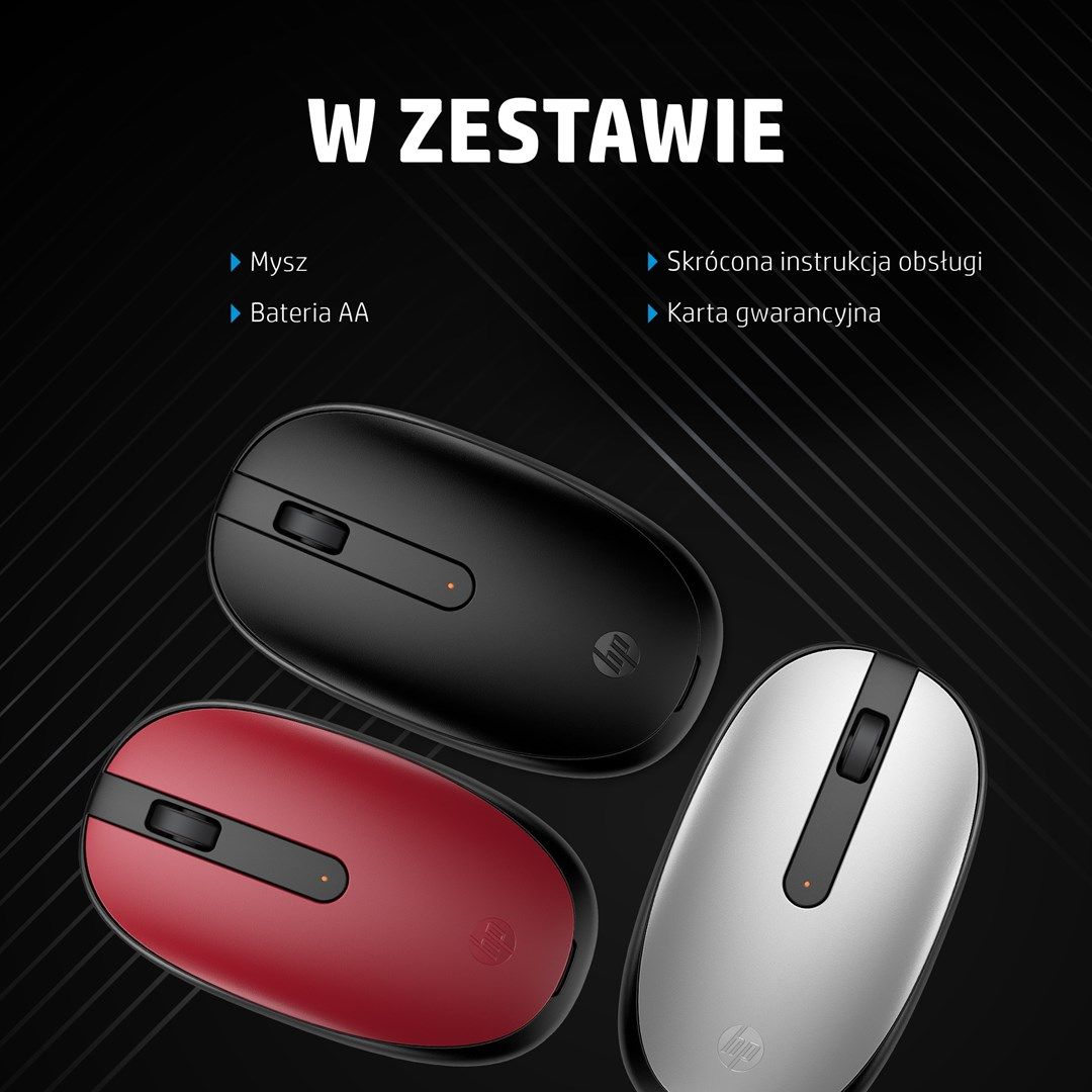 Mysz HP 240 Lunar White Bluetooth Mouse bezprzewodowa biała 793F9AA_7