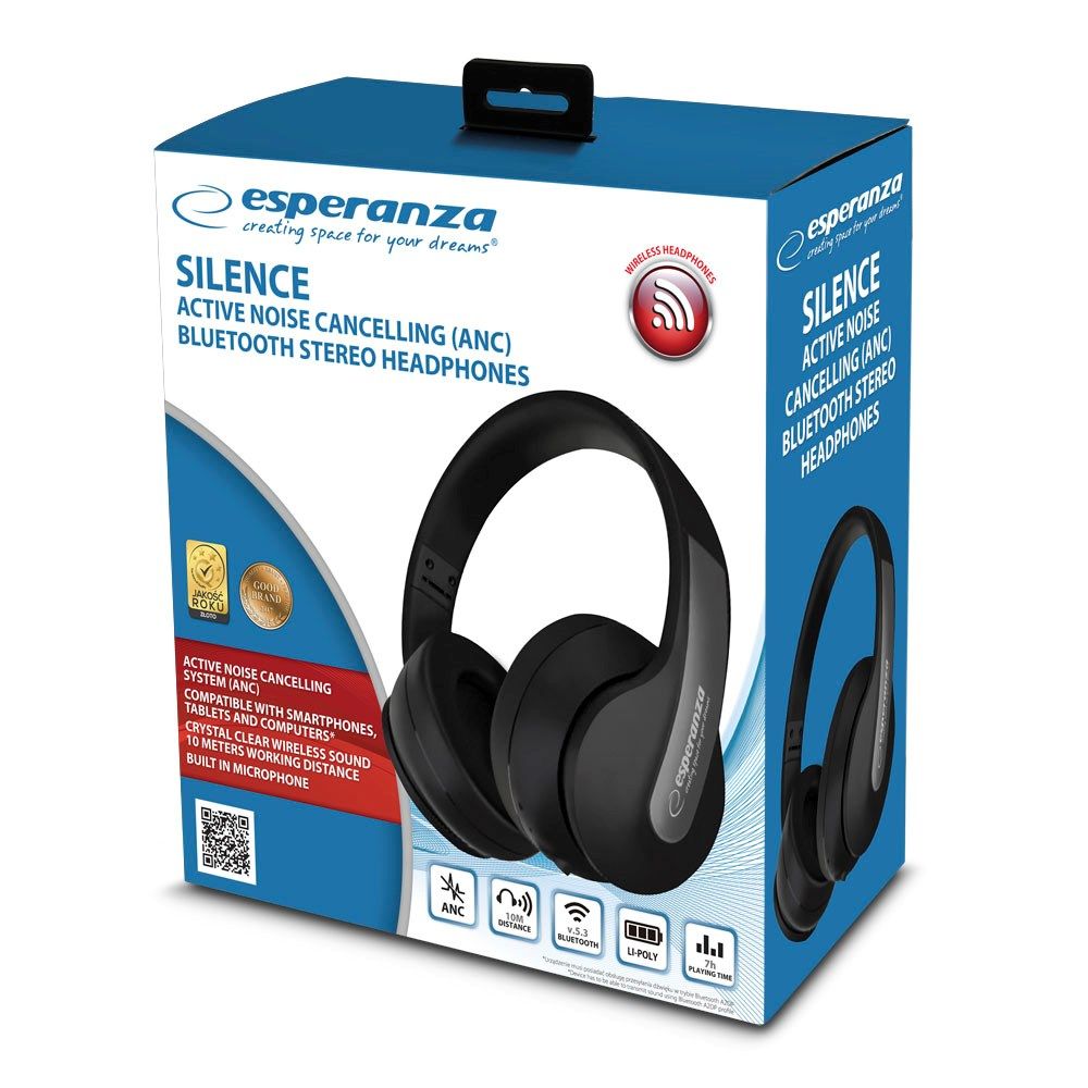 Esperanza EH240 Bluetooth headphones Headband  Black_9