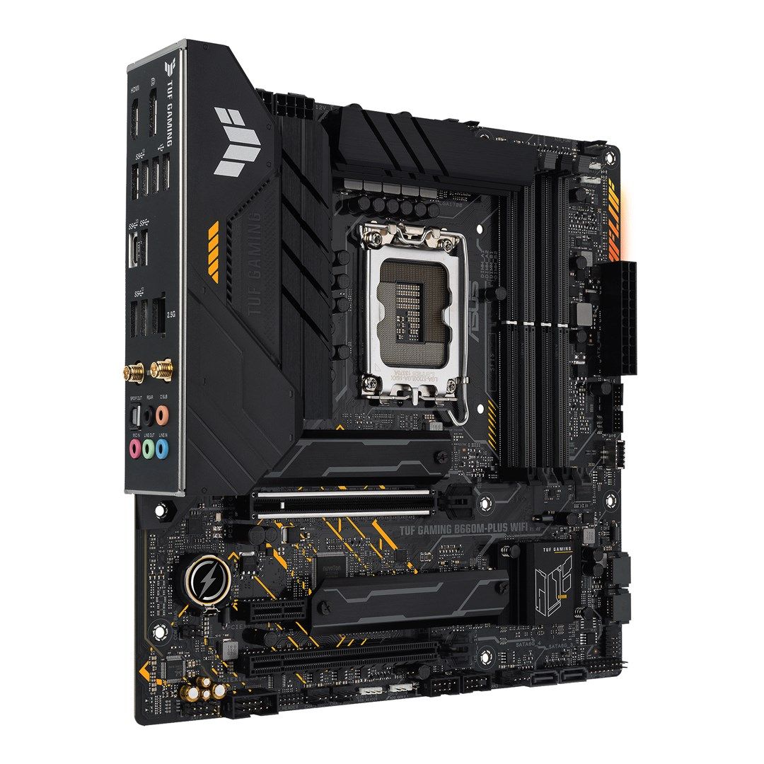 Asus | TUF GAMING B660M-PLUS WIFI | Processor family Intel | Processor socket LGA1700 | DDR5 | Number of SATA connectors 4_2