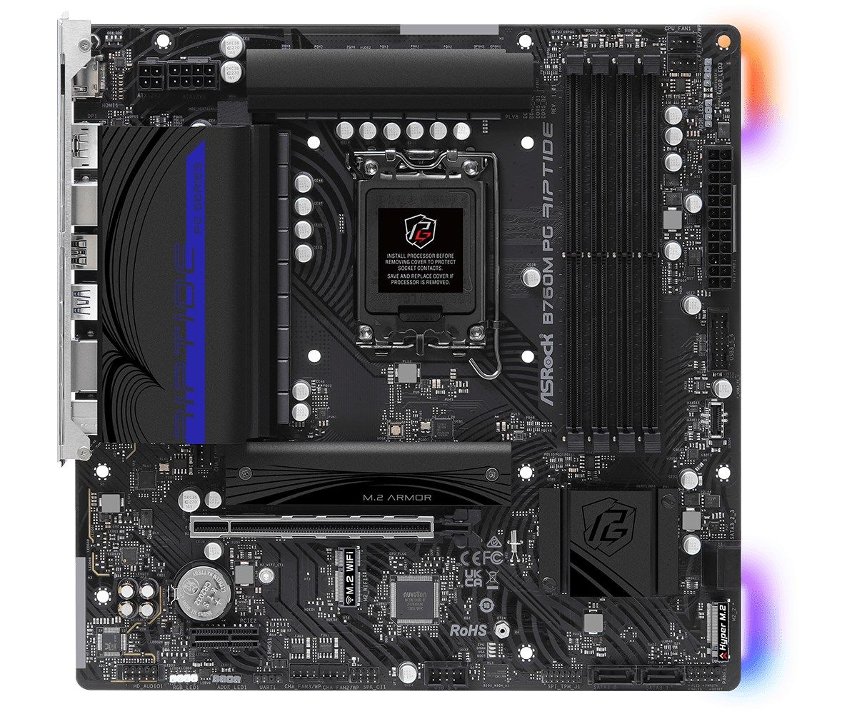 Asrock B760M PG Riptide Intel B760 LGA 1700 micro ATX_3