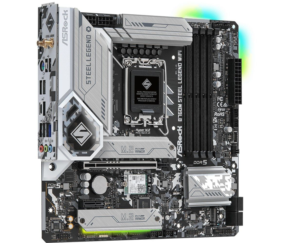 Asrock B760M Steel Legend WiFi Intel B760 LGA 1700 micro ATX_4