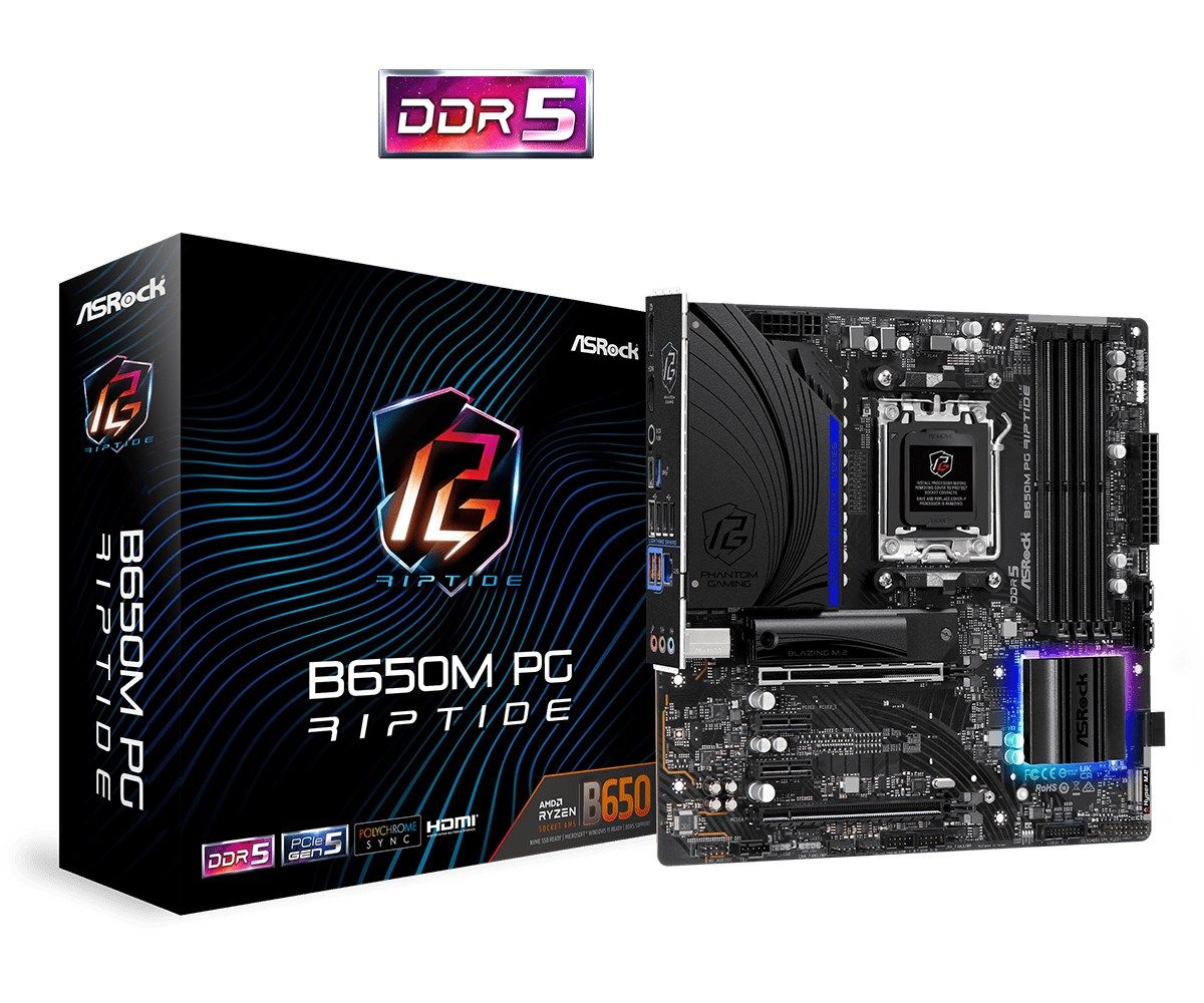 Asrock B650M PG Riptide AMD B650 Socket AM5 micro ATX_6