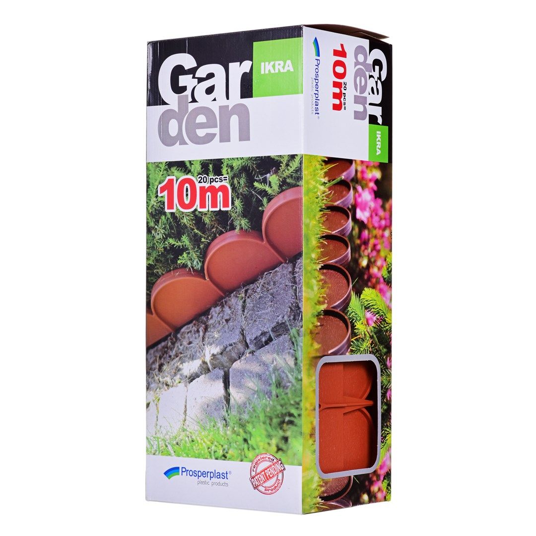 PROSPERPLAST GARDEN EDGING 10m GARDEN LINE TERRACOTTA_4