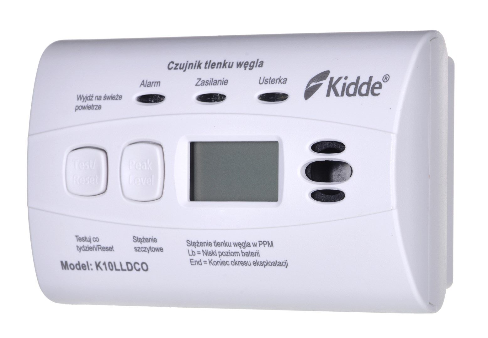K10LLDCO KIDDE CARBON MONOXIDE AND CARBON MONOXIDE DETECTOR