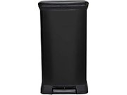 CURVER METALLIC WASTE BIN 50L WITH PEDAL /IML BLACK_1