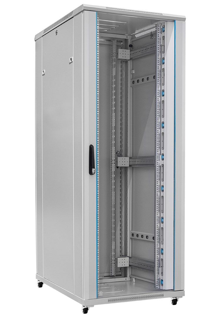 TOTEN 19  rack-mounted data communication cabinet G7 42U 800/1000 grey (glass door front/full metal door rear)_4