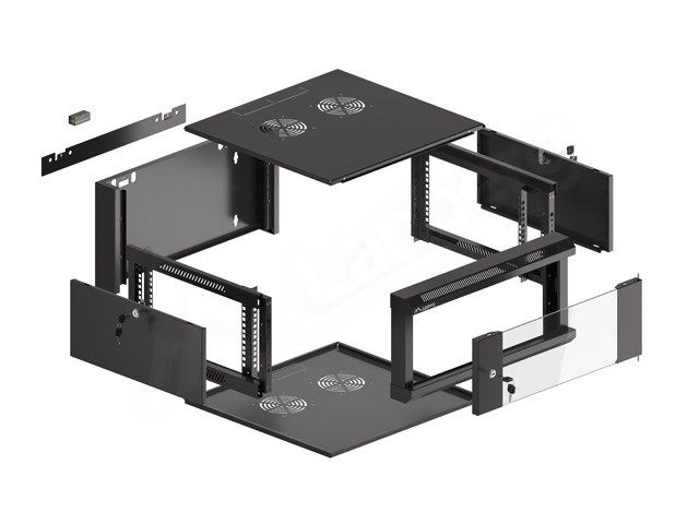 LANBERG HANGING 19  RACK CABINET 4U 570X600 QUICK ASSEMBLY_4