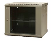 EMITERNET Separate wall-mounted cabinet 19'' 9U  unassembled  sheet metal/glass door  600x450x500mm width/depth/height. EM/AS6409X_1