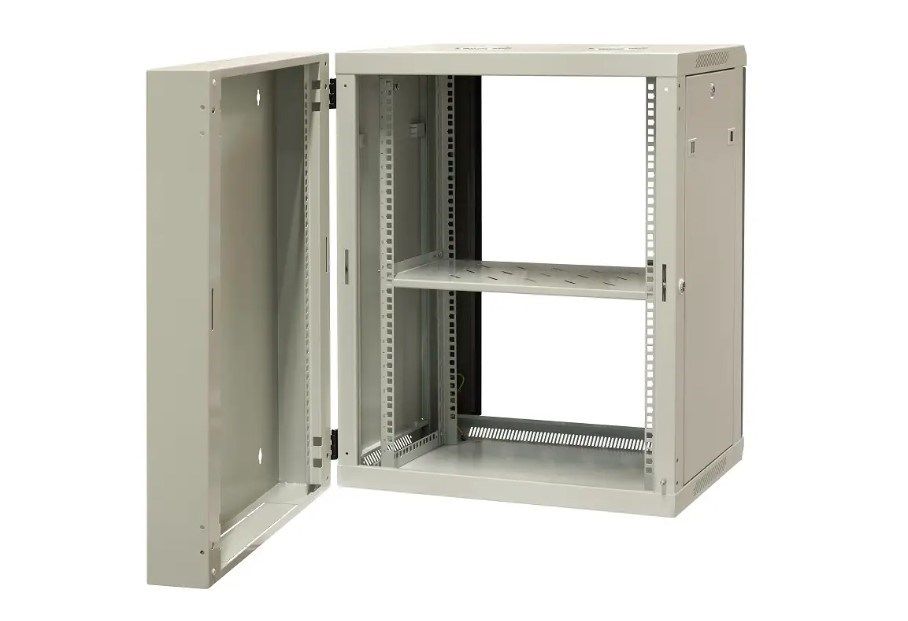 EMITERNET Split hanging cabinet 19  15U  sheet metal/glass doors  600×550×770mm width/depth/height EM/AH6515_2