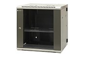 EMITERNET Split hanging cabinet 19  12U  sheet metal/glass door  600×550×635mm width/depth/height EM/AH6512_2