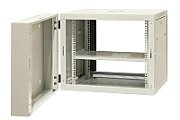 EMITERNET Split hanging cabinet 19  9U  sheet metal/glass doors  600×550×500mm width/depth/height EM/AH6509_2