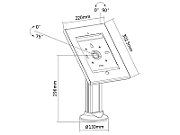 Stand Advertising Holder for Maclean Tablet  Desk Holder with Lock  iPad 2/3/4/Air/Air2  MC-677_2