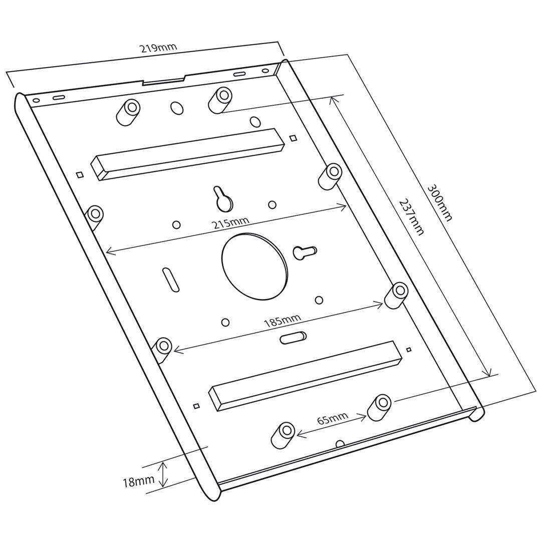 Stand Advertising Holder for Maclean Tablet  Desk Holder with Lock  iPad 2/3/4/Air/Air2  MC-677_6