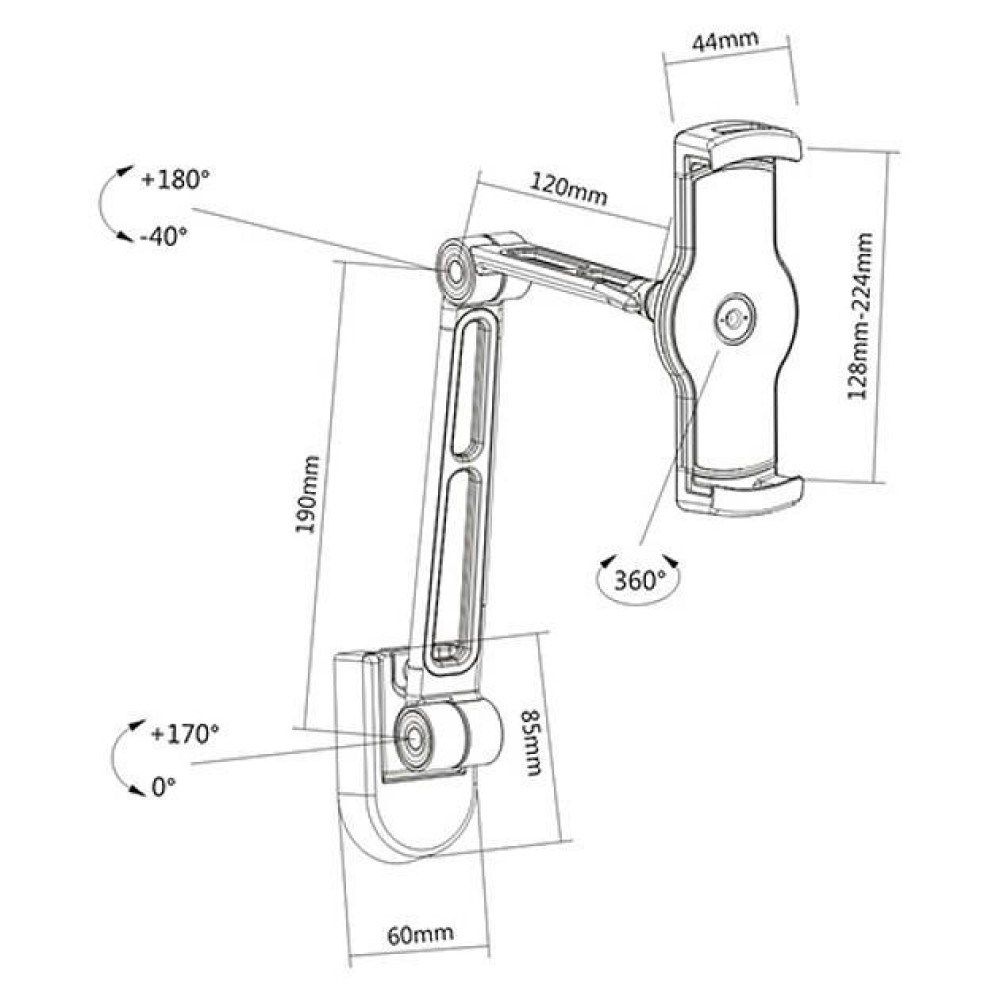 Techly ICA-TBL 2802 holder Passive holder Tablet/UMPC Black_2