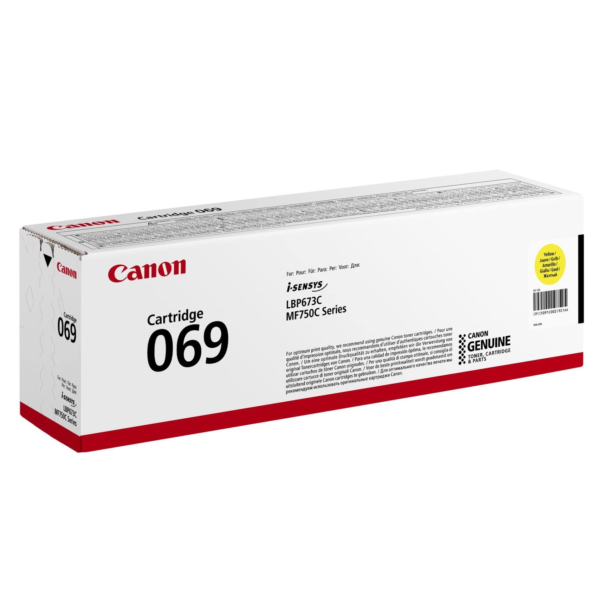 Cartus toner Canon CANON CRG-069  5091C002 ,Galben ,1 900 pagini ,Original (CRG069Y)