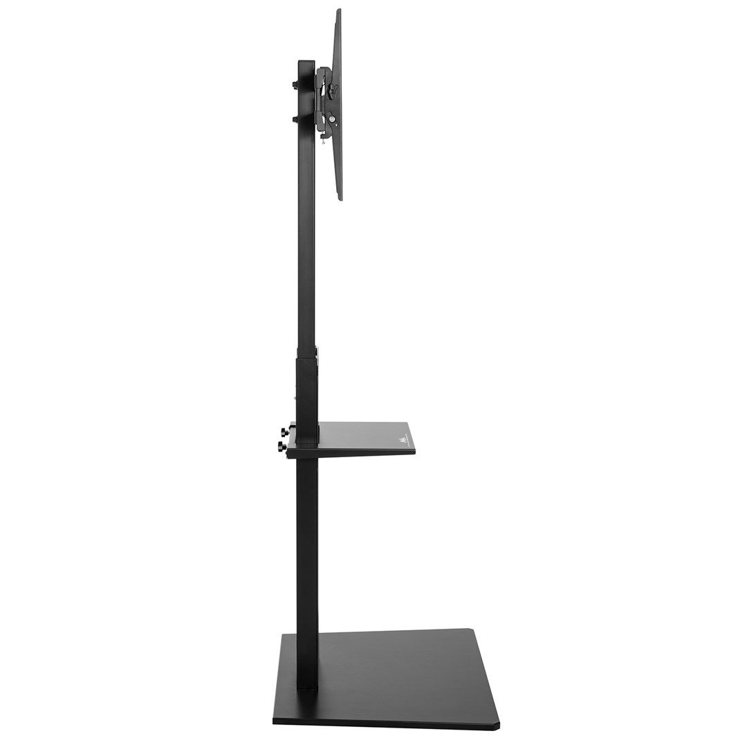 Maclean MC-865 Professional Modern TV Floor Stand with a Shelf for 37  - 70  Screens  max load 40kg  max VESA 600x400  Adjustable height  TV Entertainment Station_2