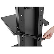 Maclean MC-865 Professional Modern TV Floor Stand with a Shelf for 37  - 70  Screens  max load 40kg  max VESA 600x400  Adjustable height  TV Entertainment Station_17