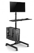 Maclean professional stand  mobile computer station on wheels  max 17 -32   max 20kg  MC-793_1