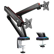 Gaming bracket for 2 LCD monitors NanoRS  17-32   2x 8kg (max 16kg)  vesa 75x75 and 100x100  RS887_1