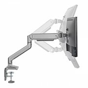 Ergo Office Aluminium Monitor Mount with Gas Spring  Double Arm  VESA 75x75/100x100  17 -32  10 kg Silver  ER-447_6