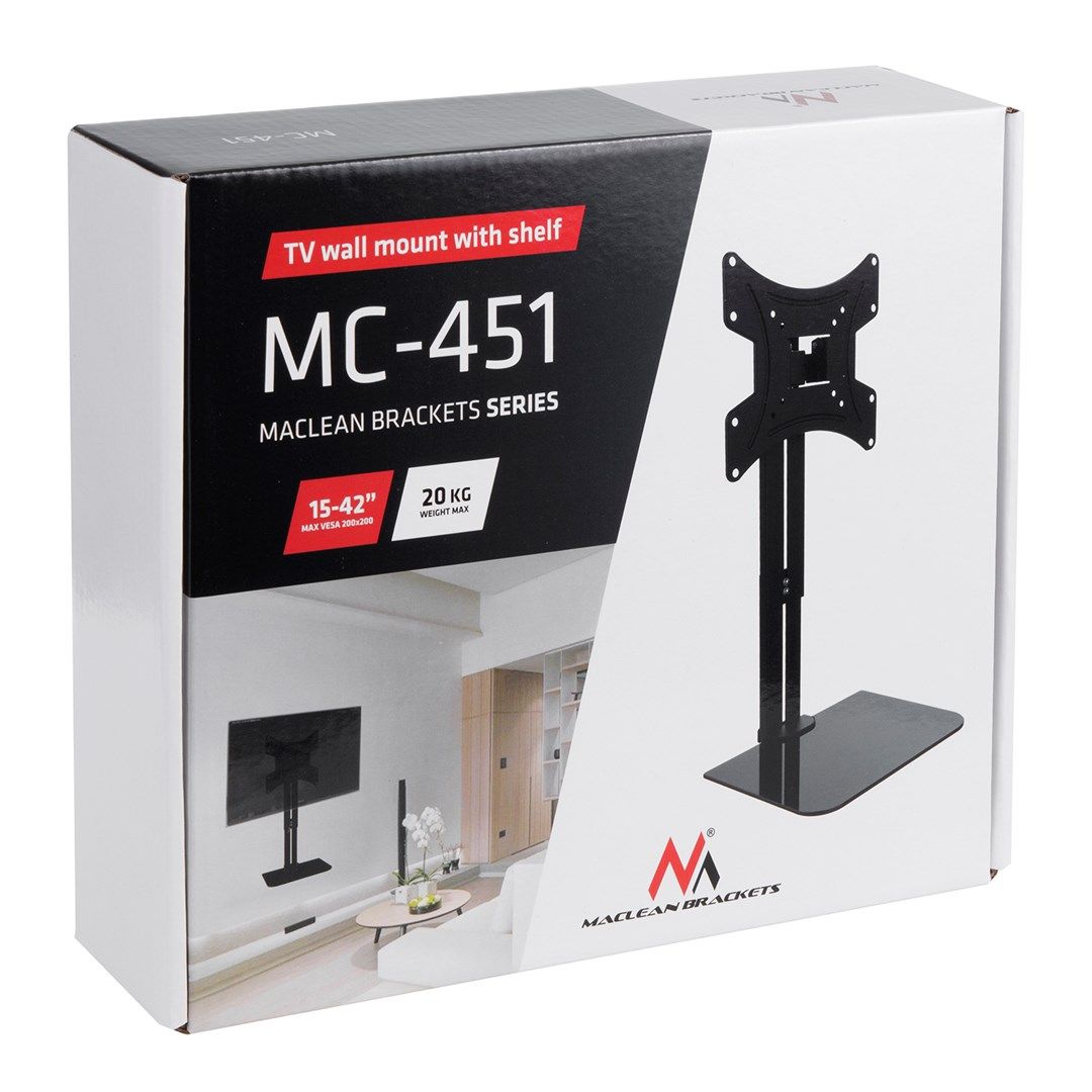 MACLEAN WALL MOUNT FOR TV WITH SHELF MC-451_8