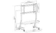 ART SD-22 MOBILE STAND + LCD/LED TV MOUNT 45-90  60KG_3