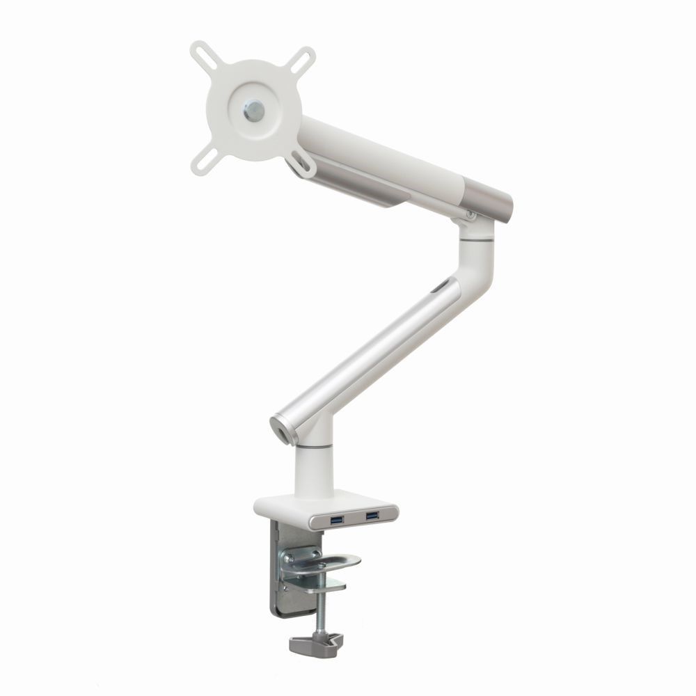 Desk mount for monitor LED/LCD 17-32  ART L-19GD gas assistance 2-9 kg 2x USB 3.0 White_2