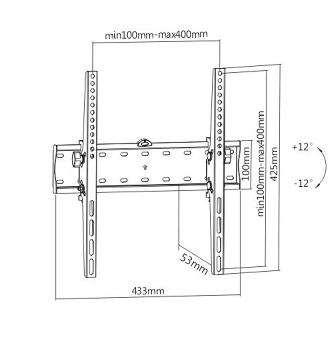 Gembird WM-55T-02 TV mount 139.7 cm (55 ) Black_4