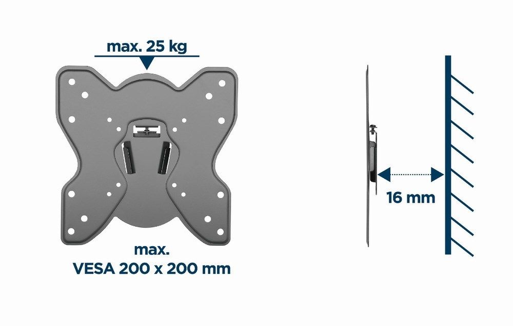 Gembird WM-42F-03 TV mount 106.7 cm (42 ) Black_7