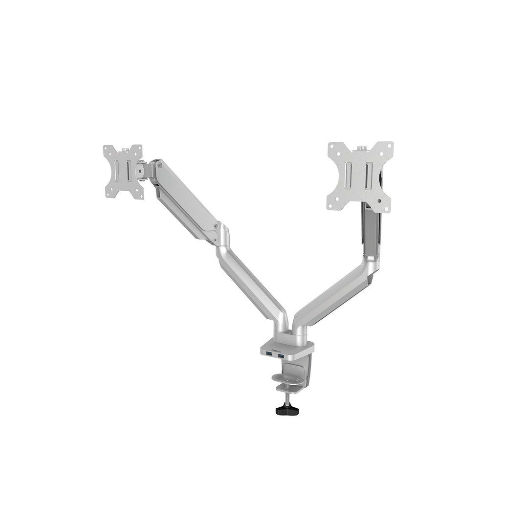 Fellowes Ergonomics arm for 2 monitors - Platinum series  silver_2