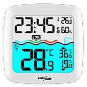 GreenBlue Pool Thermometer Weather Station  60m Range  Floating Sensor  Temperature  Time  Calendar  DCF  GB216_4