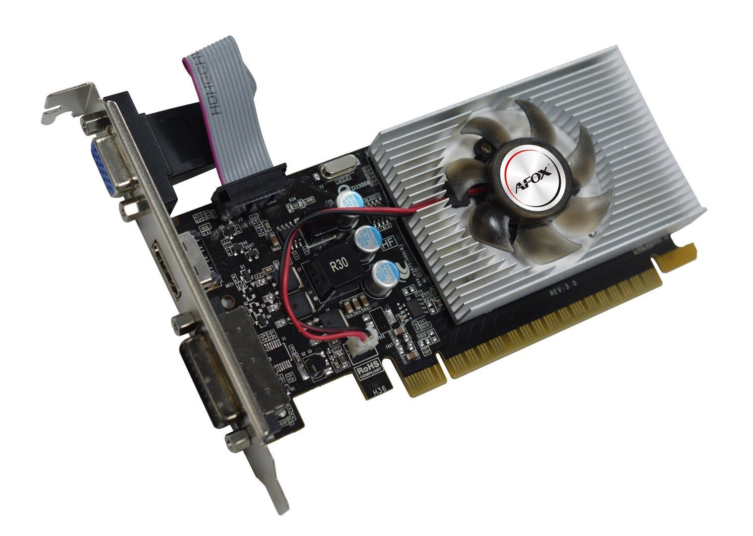 Graphics Card AFOX GeForce GT220 1GB DDR3 AF220-1024D3L2_2