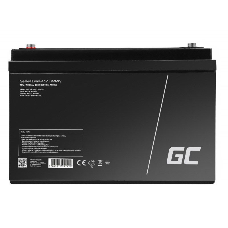 AGM Green Cell VRLA 12V 100Ah BATTERY_4