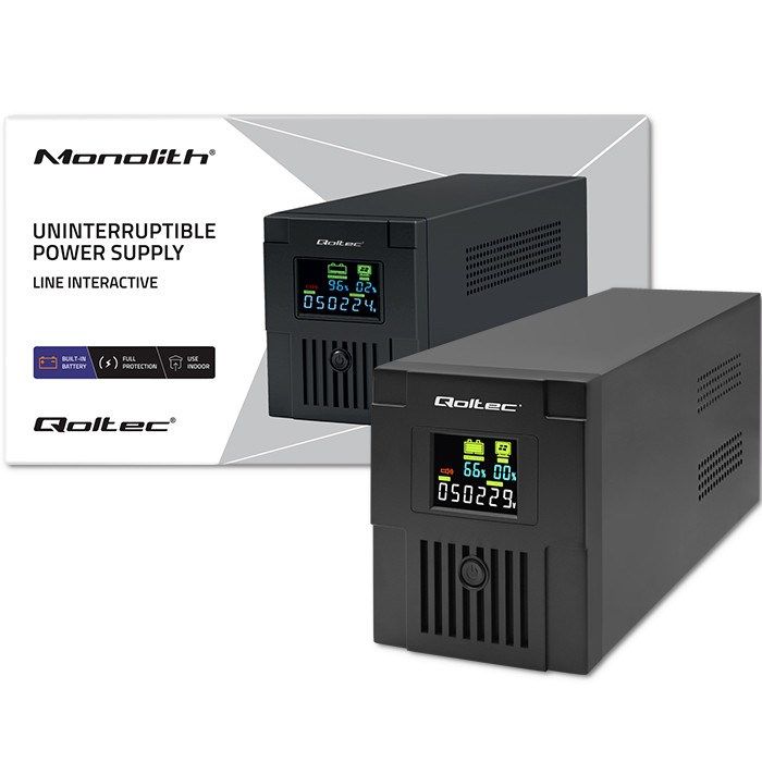 Qoltec 53770 uninterruptible power supply (UPS) Line-Interactive 1.5 kVA 900 W 2 AC outlet(s)_8