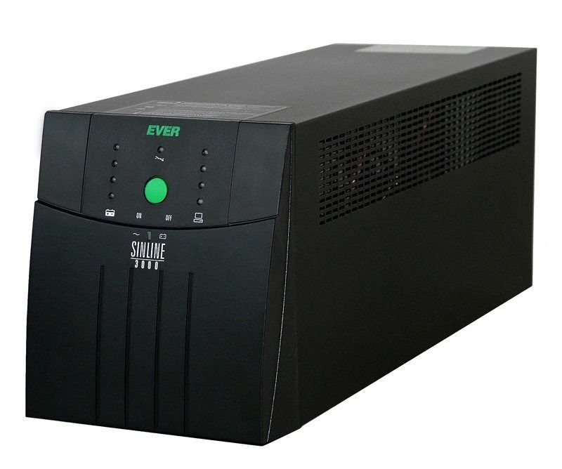 UPS Ever W/SL00TO-001K20/07, 1200 VA, 780 W, 4x Schuko, 1x RJ45, 12V 7Ah Sealed Lead Acid (VRLA), Tower, Negru