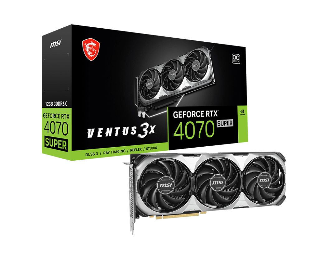 GeForce RTX 4070 SUPER 12G VENTUS 3X OC, 12GB GDDR6X, 192-bit_8