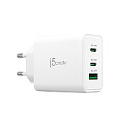 65W GAN USB-C 3-PORT CHARGER/EU WHITE_1