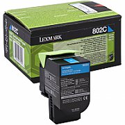 Toner Original Lexmark Cyan, 80C20C0, pentru CX310, 1K, incl.TV 0.8 RON, 