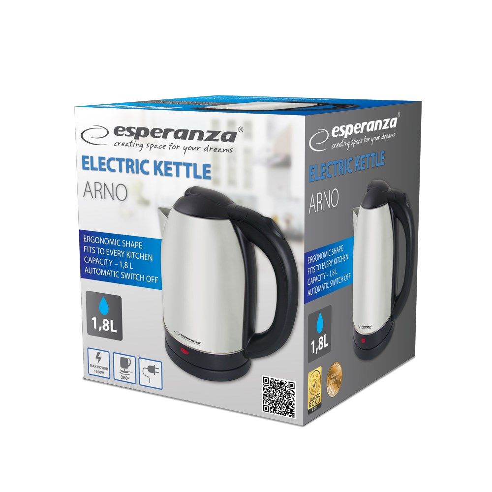 Esperanza EKK135X Electric kettle 1.8 L 1500 W Inox_3