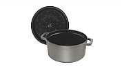 Staub Round Cast Iron Pot - Graphite  1.7 ltr_1