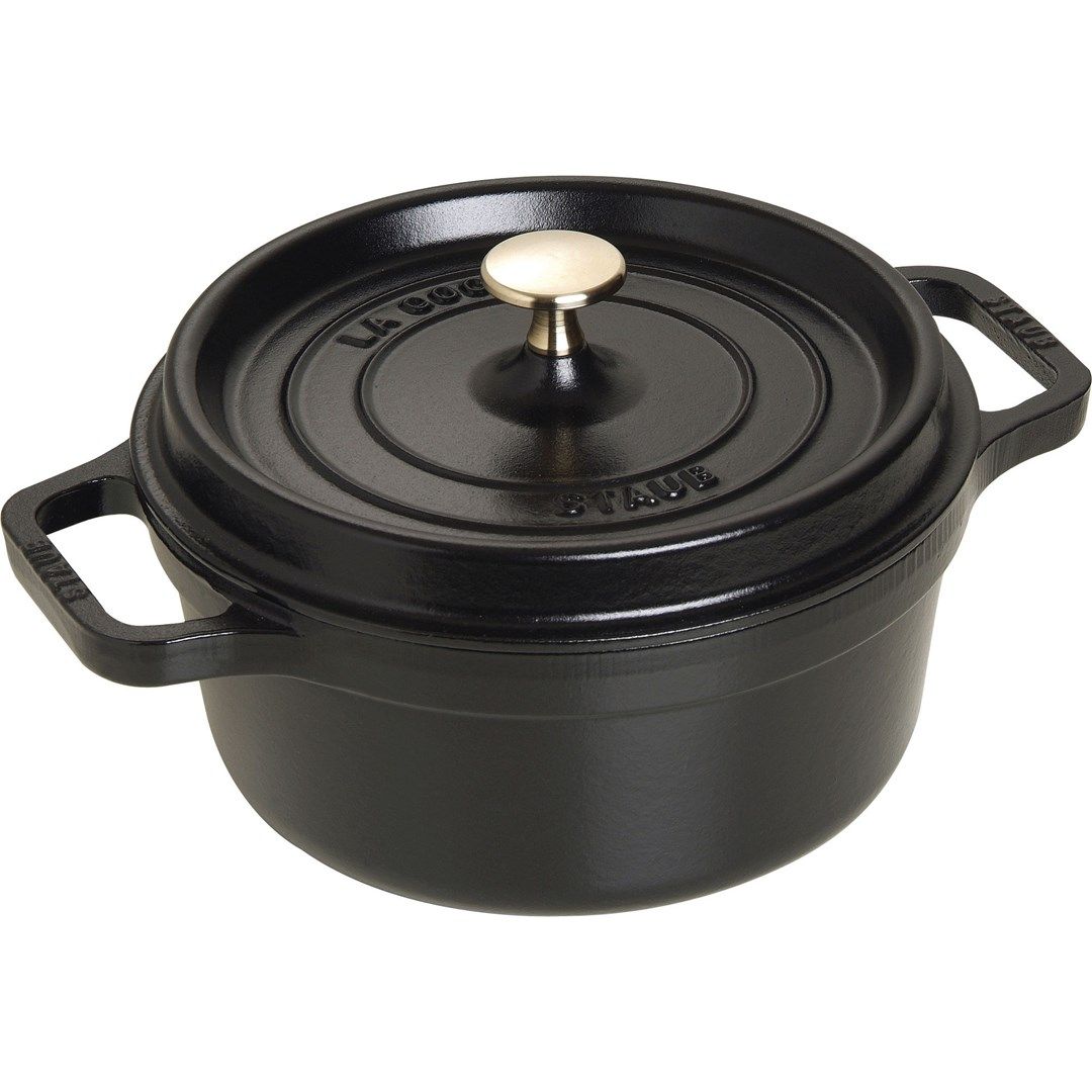 Staub Round Cast Iron Pot - Black  2.6 ltr_10